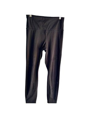 Athleta Persistence 7/8 Laser Cut Black Leggings S Yoga Activewear 487669